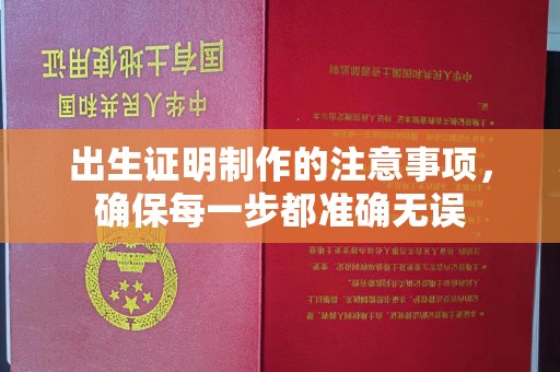 鄢陵出生证明制作的注意事项，确保每一步都准确无误