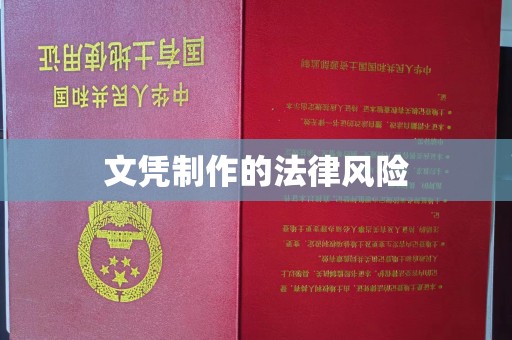 鄢陵文凭制作的法律风险