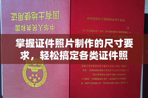 鄢陵掌握证件照片制作的尺寸要求，轻松搞定各类证件照