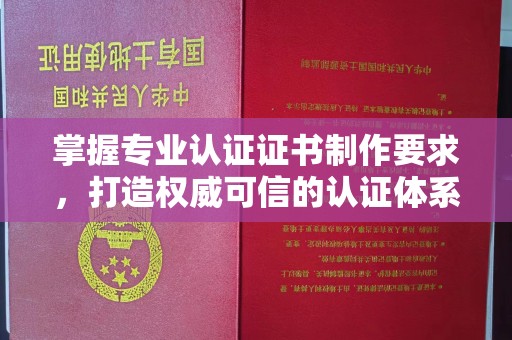鄢陵掌握专业认证证书制作要求，打造权威可信的认证体系