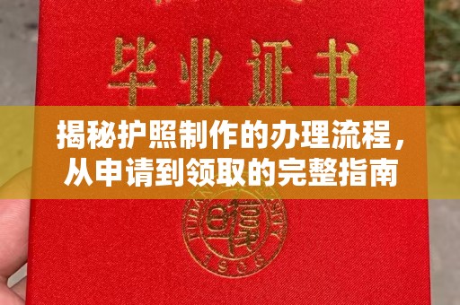 鄢陵揭秘护照制作的办理流程，从申请到领取的完整指南
